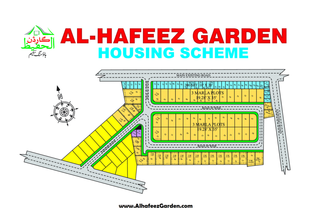 Al Hafeez Garden Phase 1 Society Map