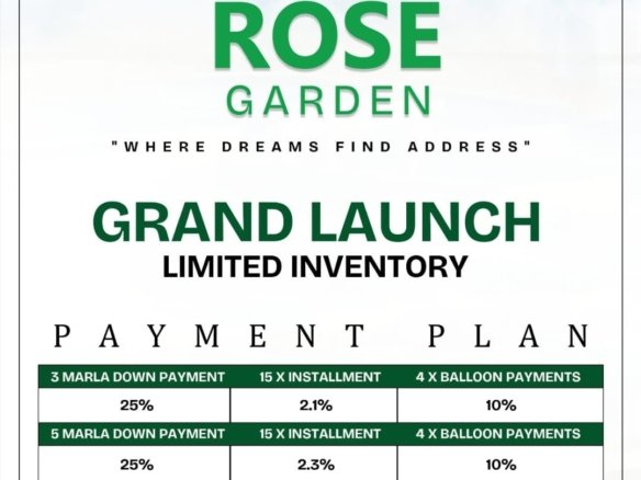 New Rose Garden Lahore